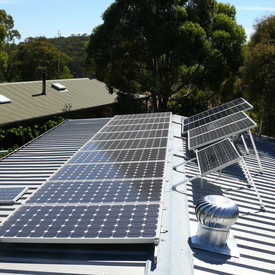 Solaranlage auf einem Firmendach