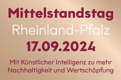 Am 17. September 2024 in Mainz - Mit Künstlicher Intelligenz zu mehr Nachhaltigkeit und Wertschöpfung